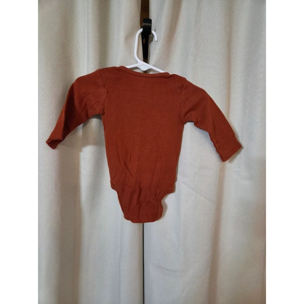 Koala Baby Rust Orange I Love You Smore Long Sleeve Bodysuit 3-6M